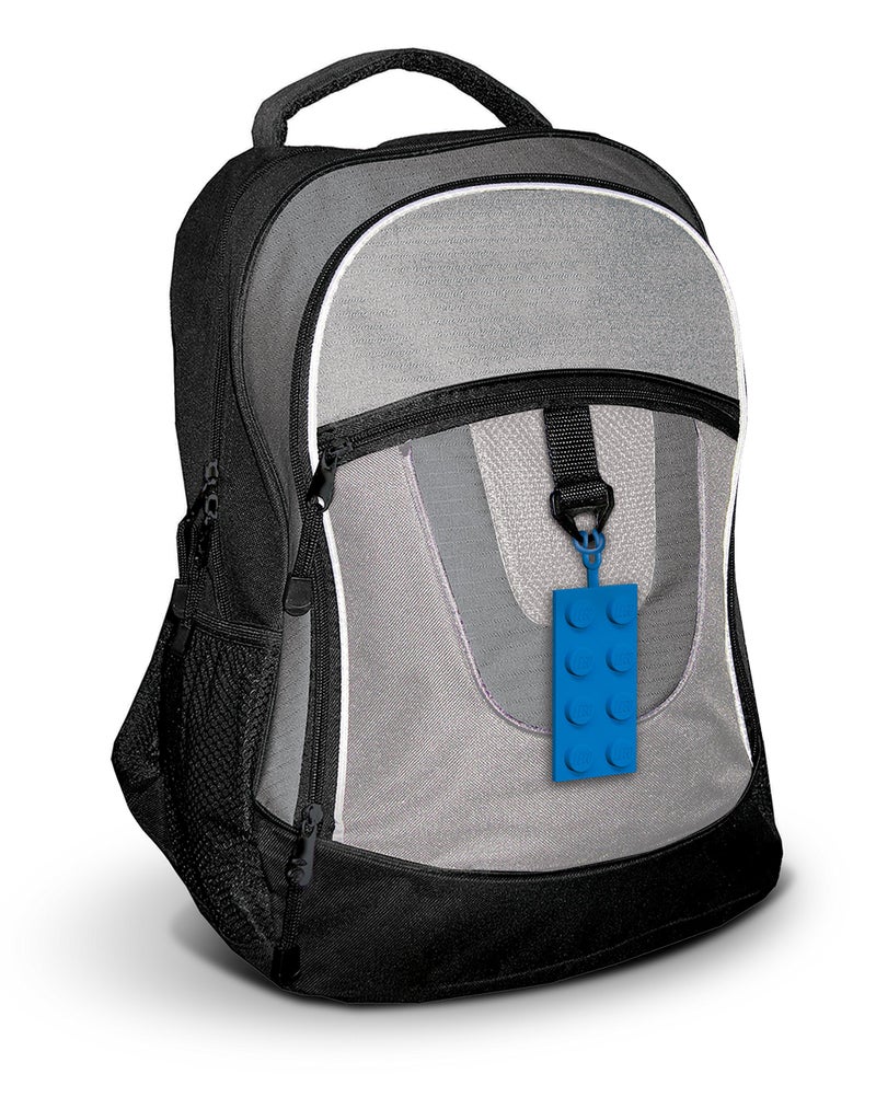 IQ Lego Bag Tag - 2x4 Blue (52001) - Image 4